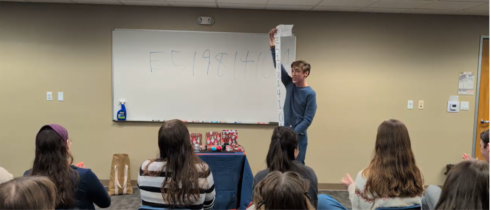 Josiah Guenther performing at an event